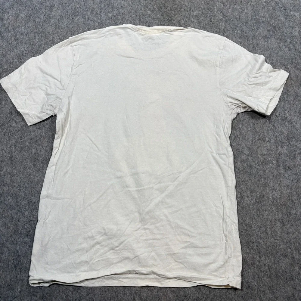 Nike T-Shirt Women's Top Size Medium Cream The Nike‎ Tee Short Sleeves Graphic